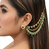Zariya Green Luxe Earchain