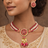 Surkh Gul Kundan Choker