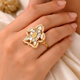 Tortoise Charm Ring