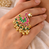 Mor Jhumki Ring