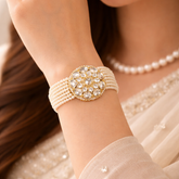 Pearl Kundan Bloom Bracelet