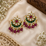 Ruhani Panchi Kundan Earrings