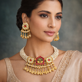 Mayur Mahal Kundan Set