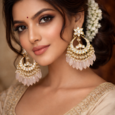 Pearl Blush Chandbali