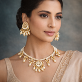 Gulnaar Chandrika Kundan Set