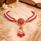 Surkh Gul Kundan Choker