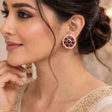 Phool Kundan Studs