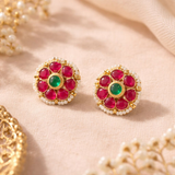 Phool Kundan Studs